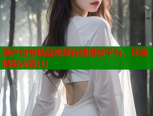 国产自拍精品视频在线播放平台，尽享精彩内容(1)  第1张