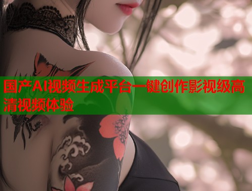 国产AI视频生成平台一键创作影视级高清视频体验  第1张